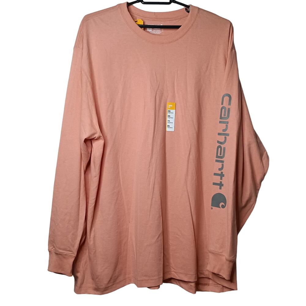 Carhartt Men's Loose Fit Heavyweight Long Sleeve Graphic T Shirt Size 2XL New